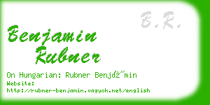 benjamin rubner business card